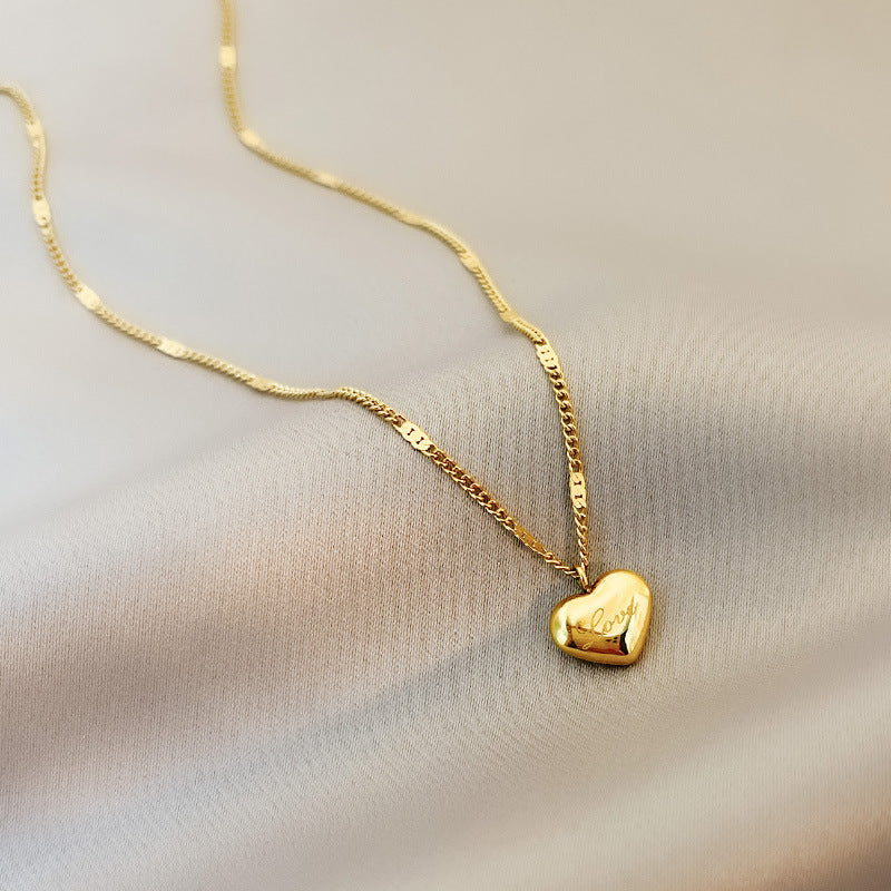 Wholesale  Love Necklace Clavicle Chain  Light Luxury Necklace