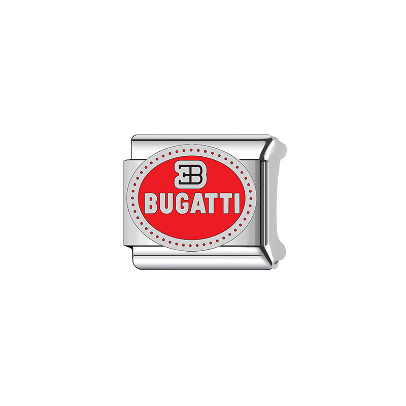 Wholesale Italian Charm Bracelet 9mm DIY Splicing Car Logo Series Stainless Steel Composable Bracelet