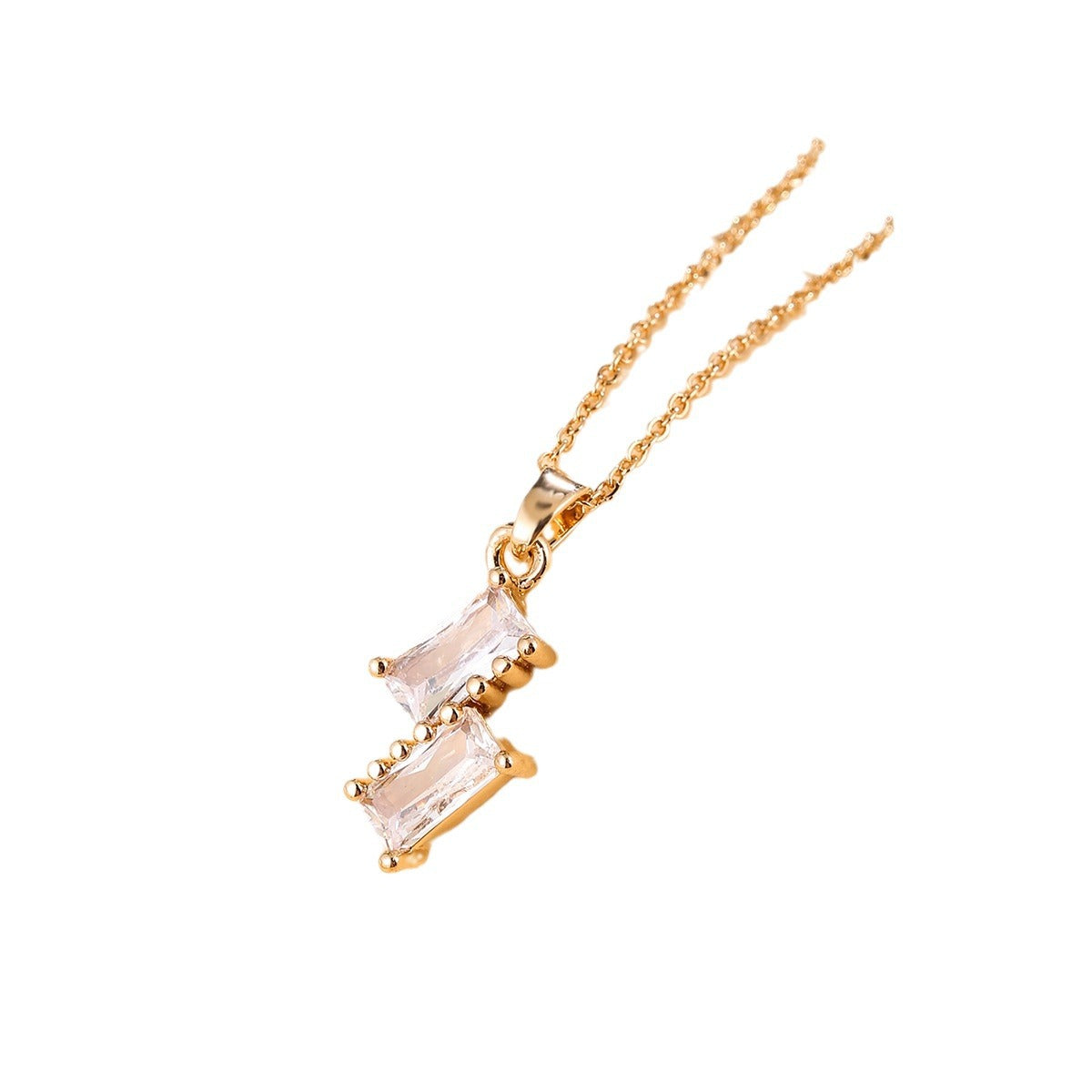Wholesale Zircon Necklace Personalized Light Luxury Pendant Clavicle Chain