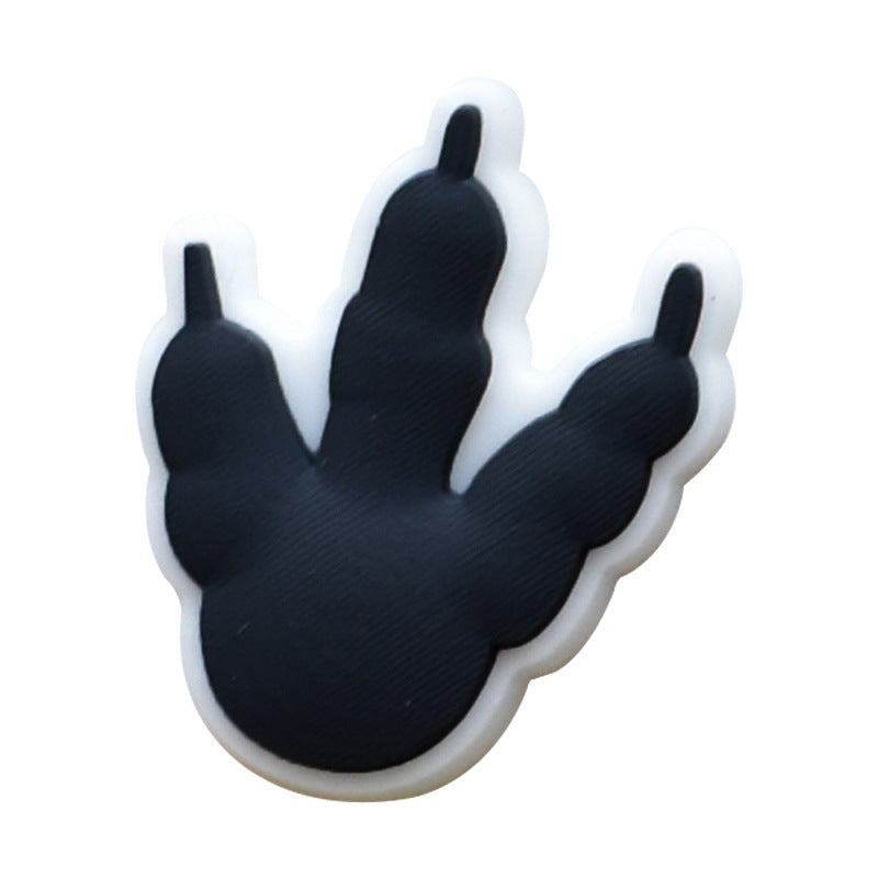 Wholesale Random 100pcs Small Animal PVC Soft Rubber Shoe Buckle Decoration ACC-SC-RYY056