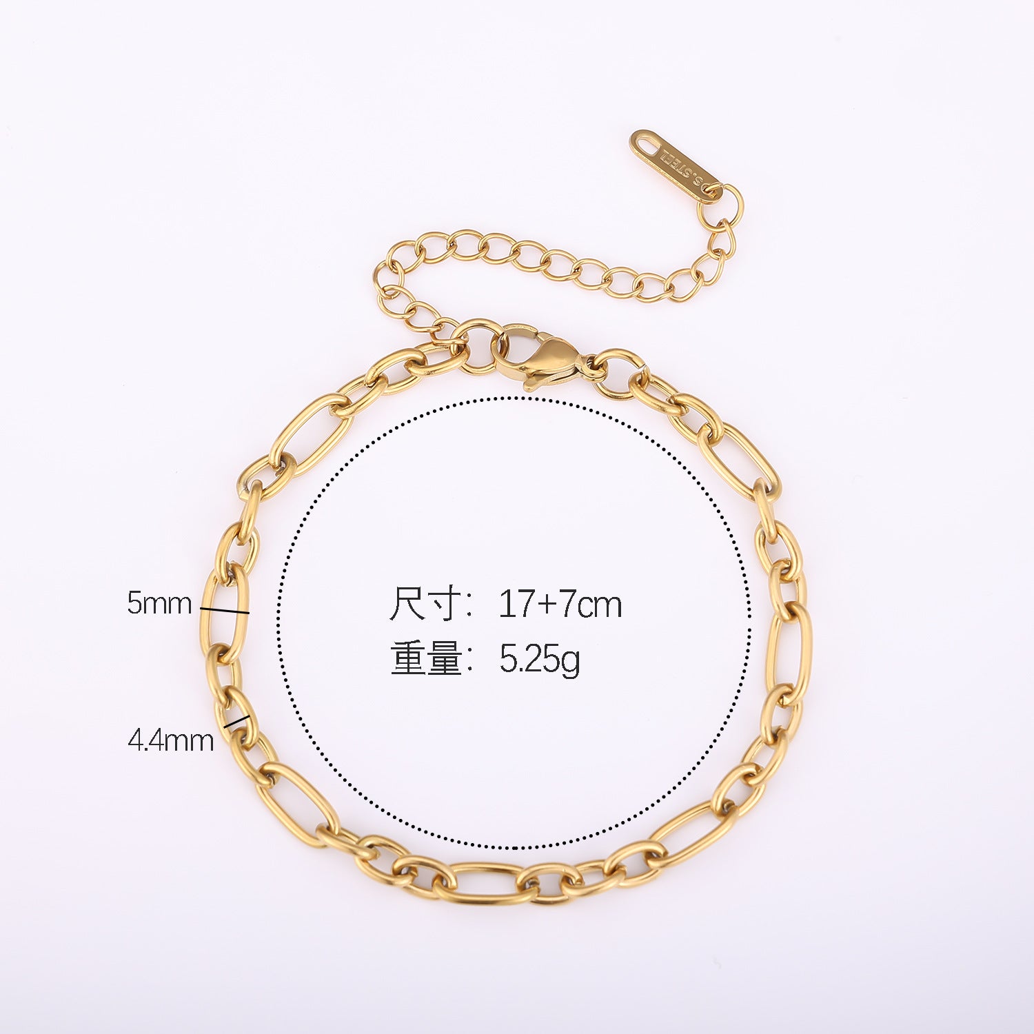 Wholesale Light Luxury Stainless Steel Cuban Chain