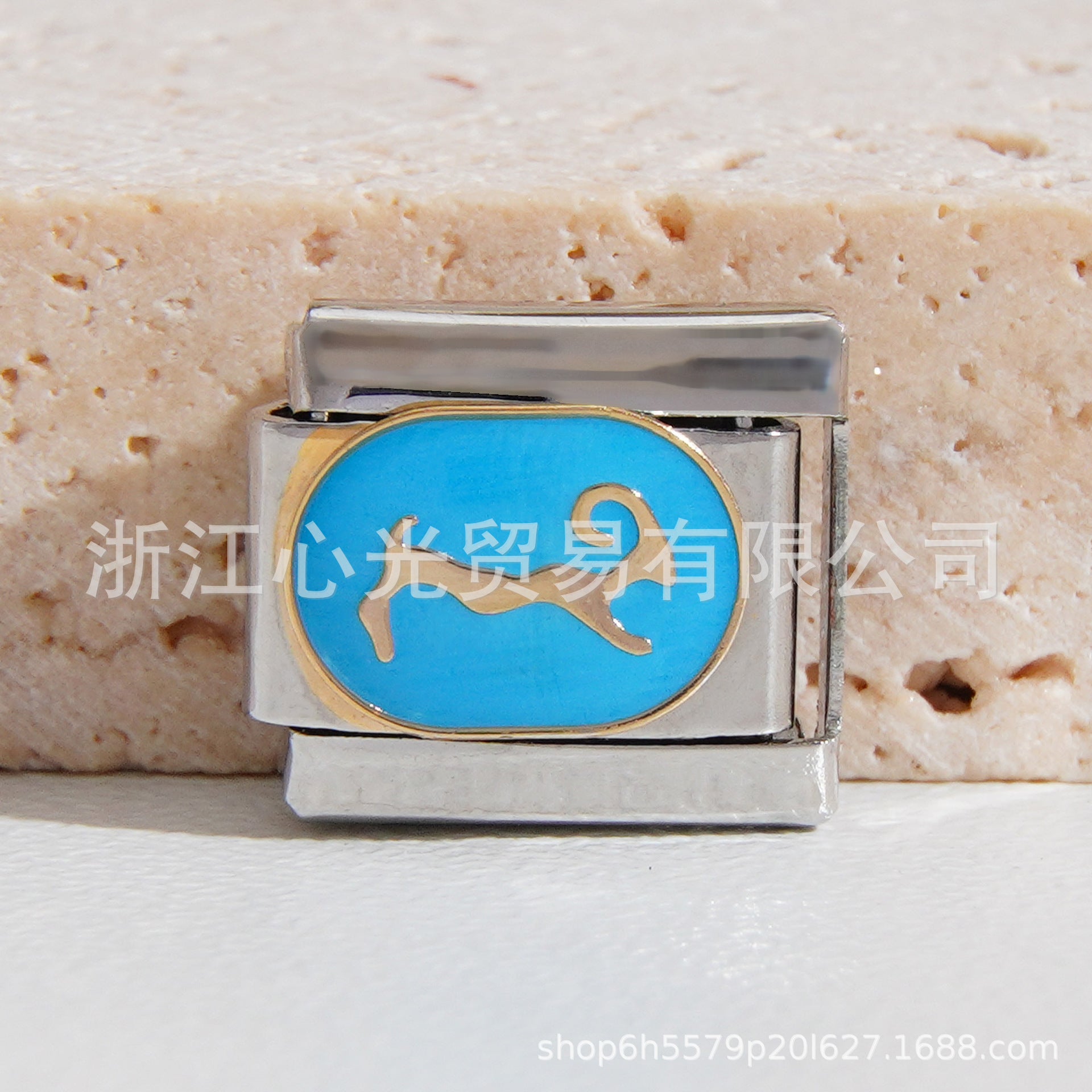 Wholesale Italian Charm Bracelet 9mm DIY Splicing Constellation Series Stainless Steel Composable Bracele