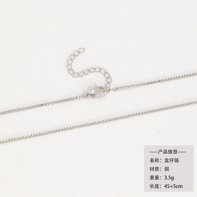 Wholesale Trendy Cross Pendant Necklace Copper Gold Plated Zircon Stones Fashion Accessory Gift