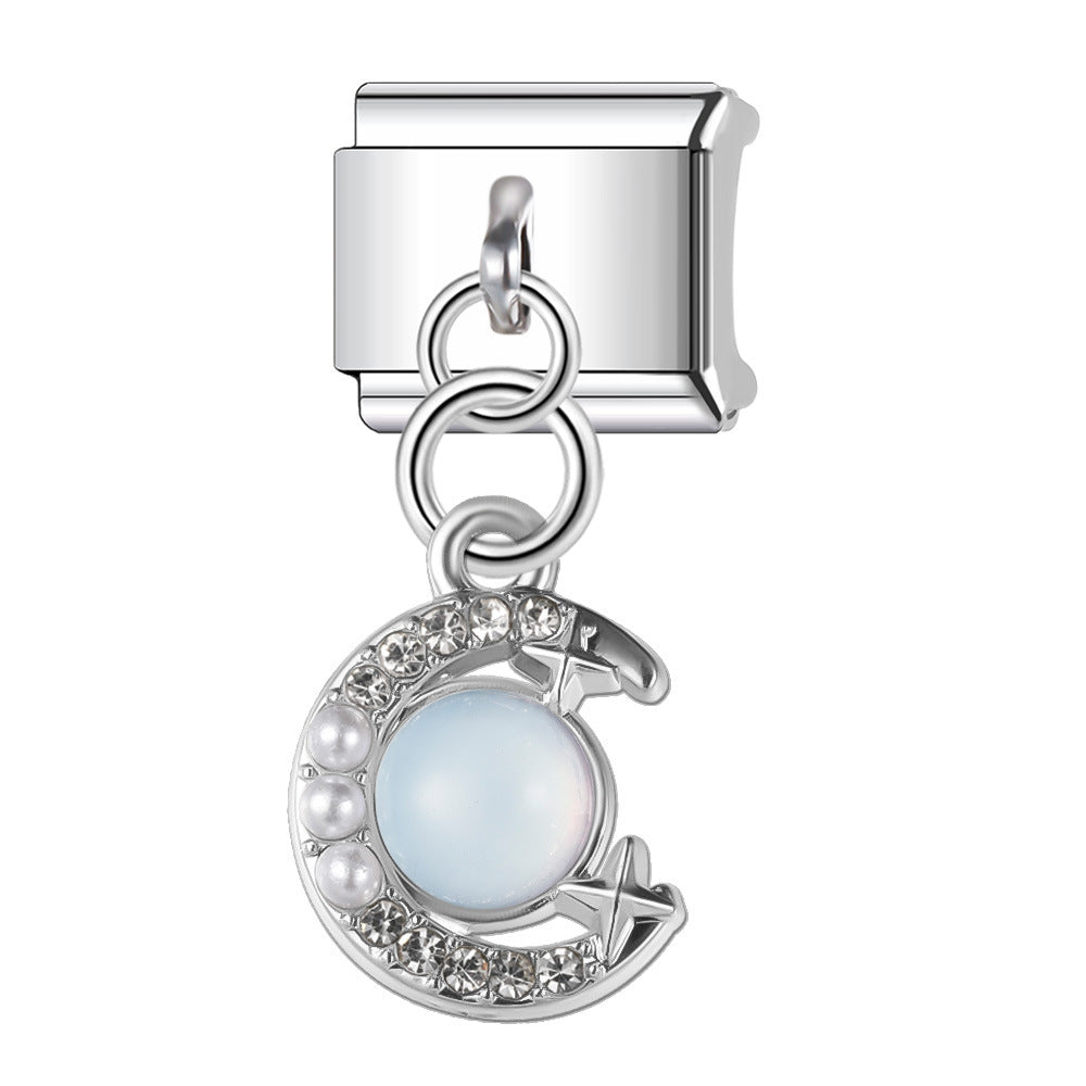 Wholesale  Italian Charm Bracelet 9mm DIY  Pendant Creative Stainless Steel Composable Bracelet