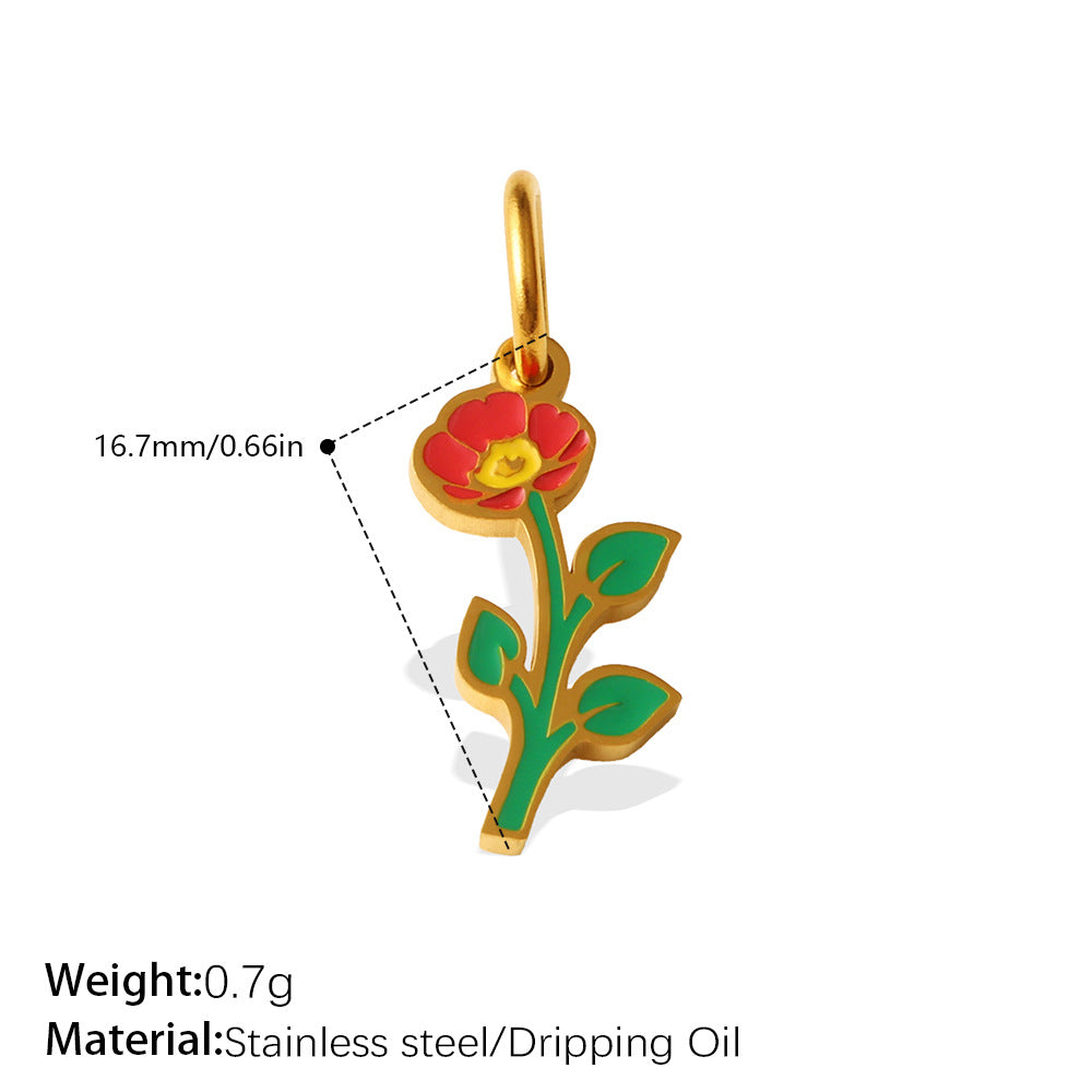 Wholesale plant series dripping  Charms for Jewelry