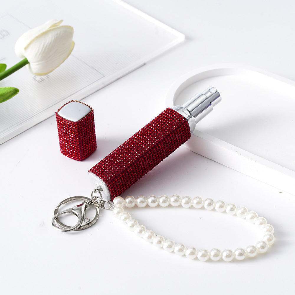 Wholesale Rhinestone 10ML Portable Perfume Bottle Keychain Keychains Accessories ACC-KC-ZhiYa012