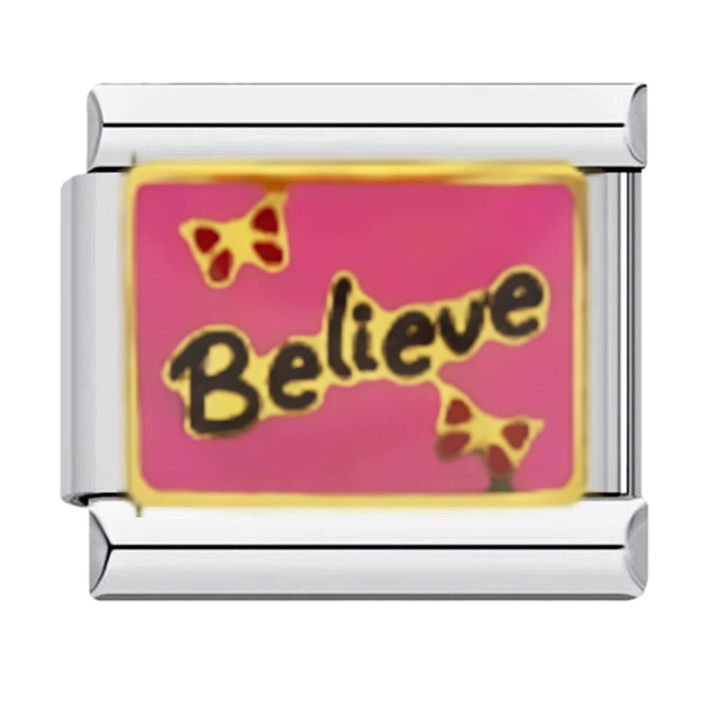 Wholesale Cartoon Series DIY Italian Charm Bracelet Titanium Steel Modular Design For Women Fashion Accessory Gift