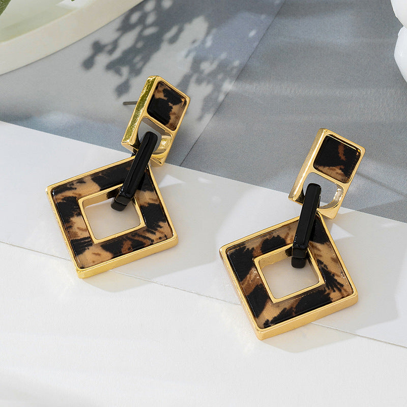 Boucles d'oreilles en gros acrylique en acrylique