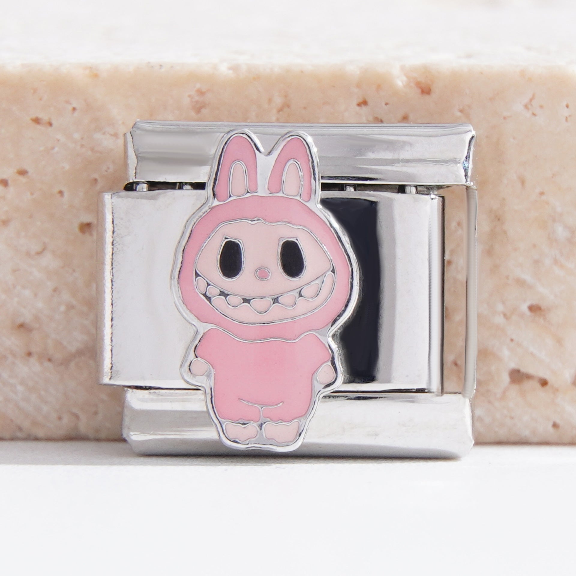 Wholesale Italian Charm Bracelet 9mm DIY Splicing Cute Cartoon Stainless Steel Composable Bracelet