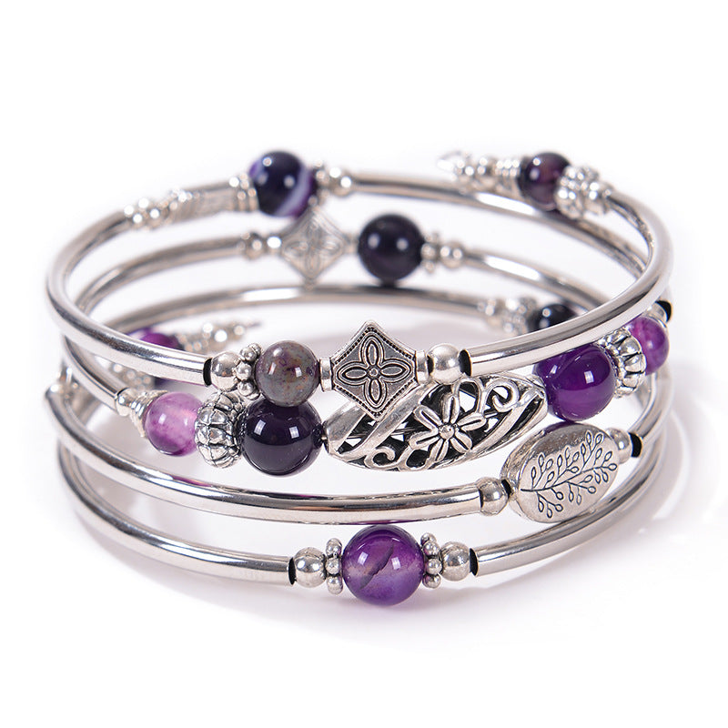 Wholesale Natural Turquoise Wrap Bracelet ACC-BT-Duoy005