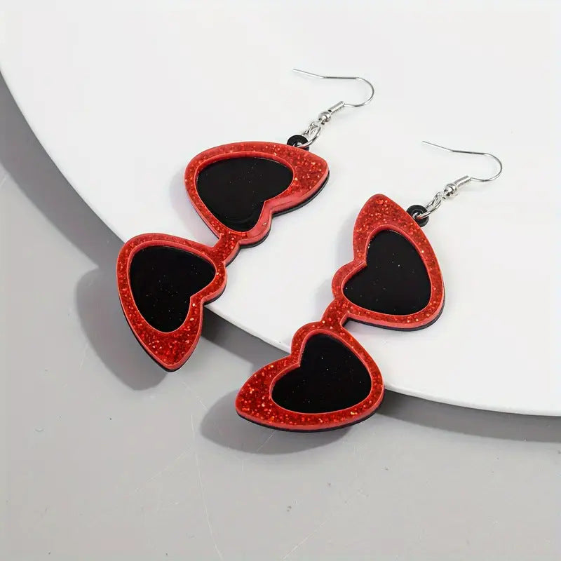 Wholesale  Love Sunglasses Earrings Acrylic Earrings