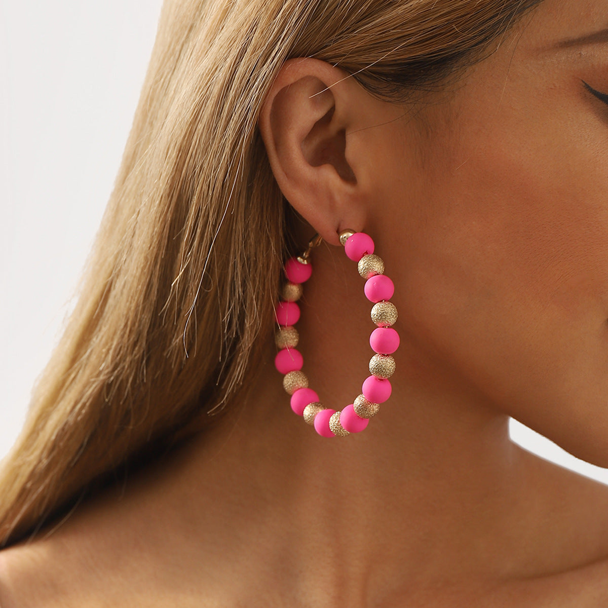 Wholesale Colorful Polymer Clay Beads Earrings ACC-ES-XianDi002