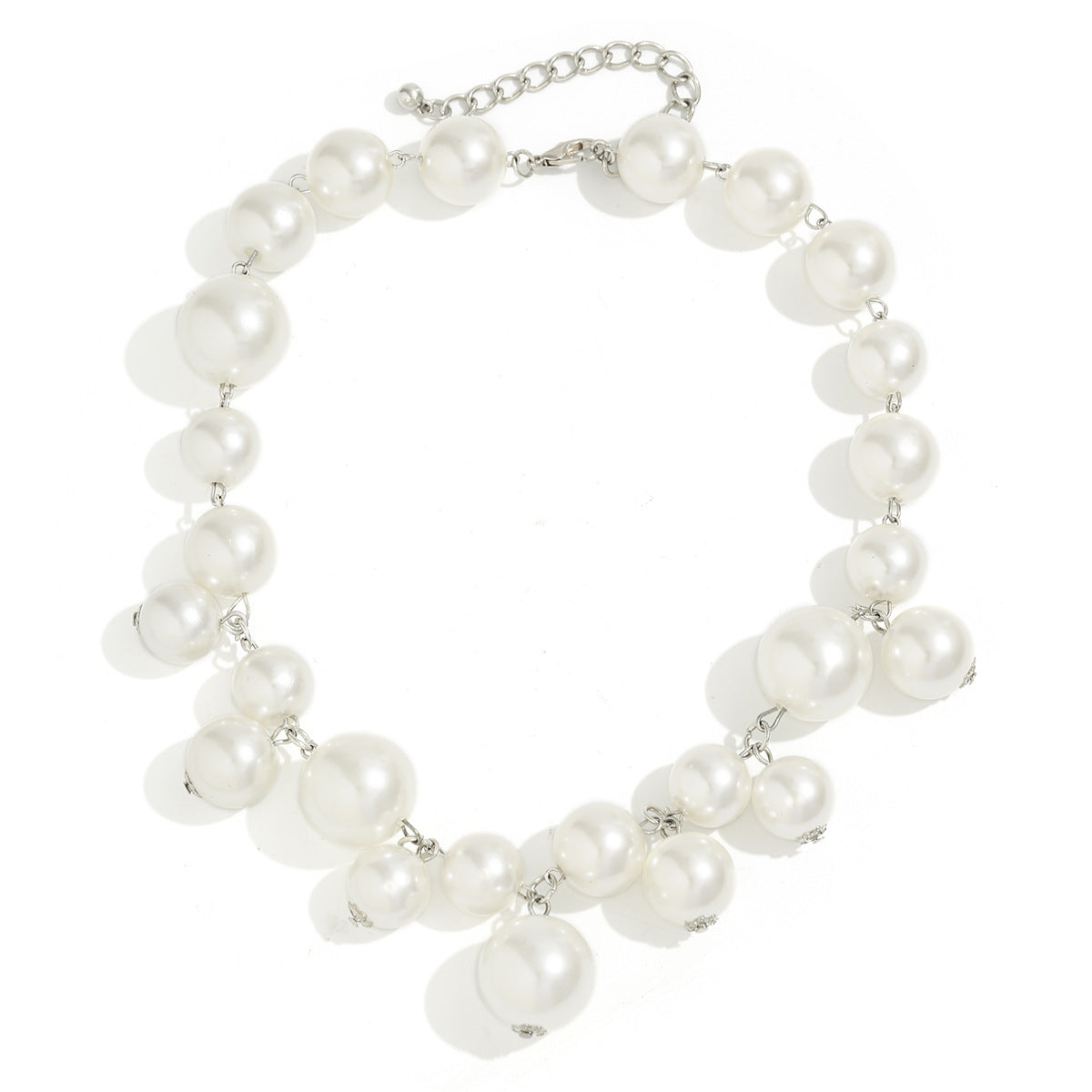 Wholesale Creative Handmade Ball Beads Pearl Tassel Necklace Pearl Necklace ACC-NE-KunJuan001