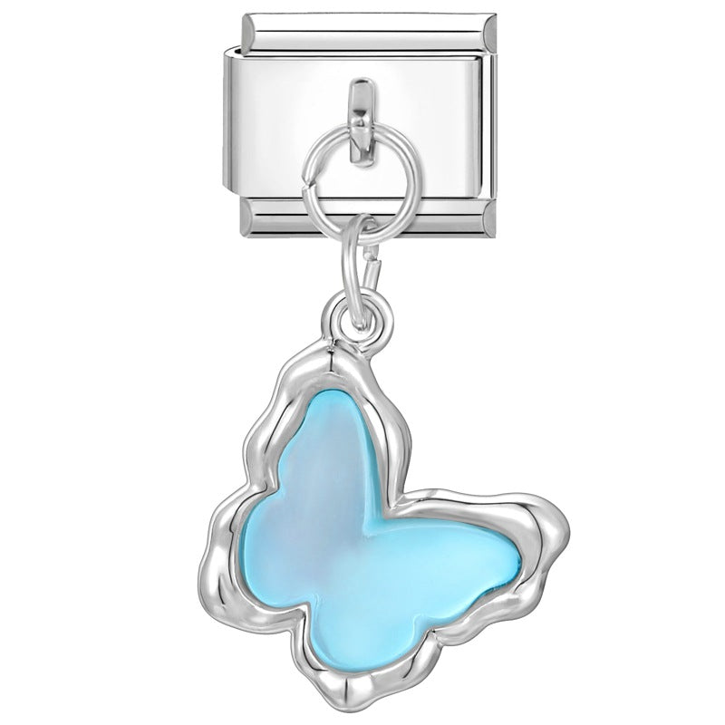 Wholesale Italian Charm Bracelet 9mm DIY creative steel color dream pendant  Creative Stainless Steel Composable Bracelet