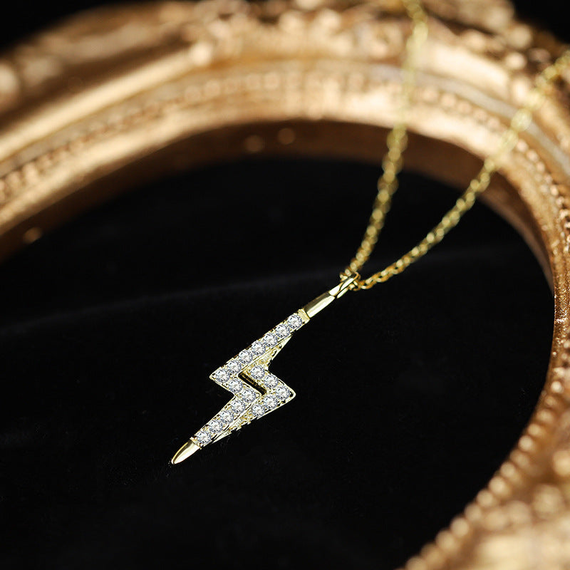 Wholesale S925 Sterling Silver Plated 14K Gold Color Necklace