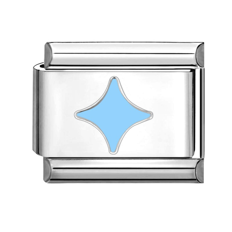 Wholesale Italian Charm Bracelet 9mm DIY Splicing Creative Pattern Stainless Steel Composable Bracelet