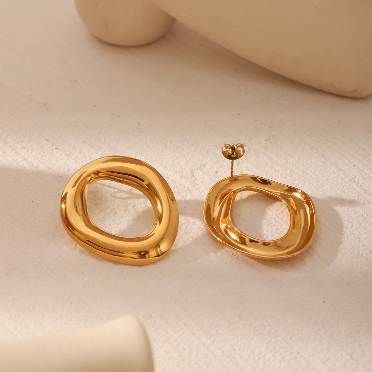 Wholesale  Stainless Steel Geometric Earrings