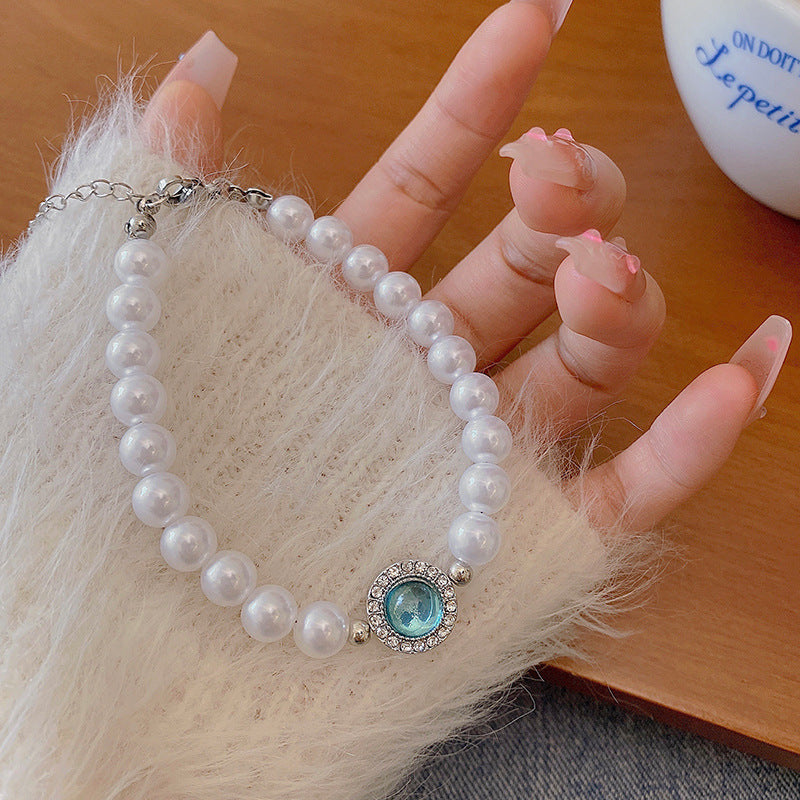 Wholesale vintage pearl bracelet titanium steel couple bracelet ACC-BT-Sengw001