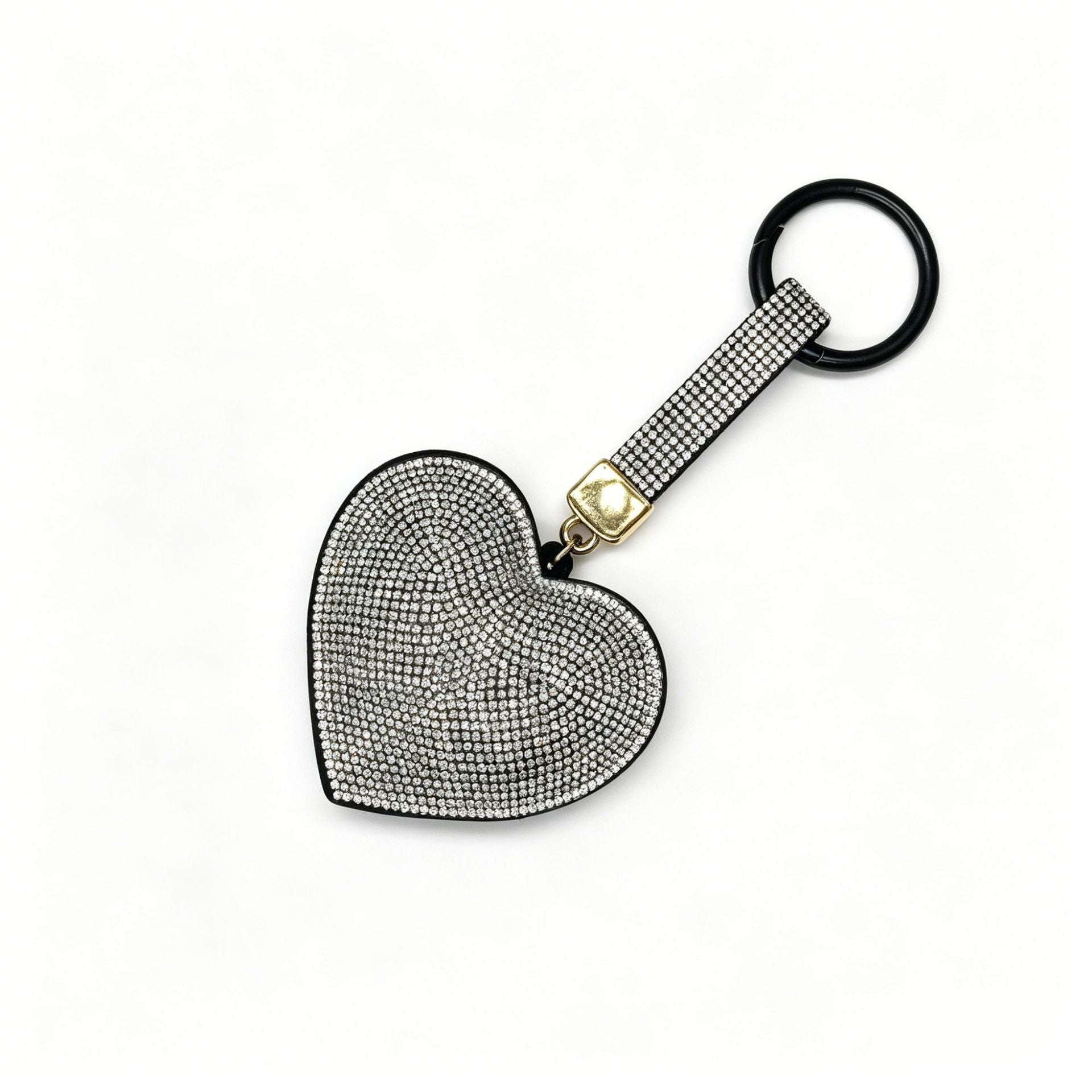Wholesale Love Heart Crystal Keychain Bag Charm Tassel Pendant Fashion Accessory Gift