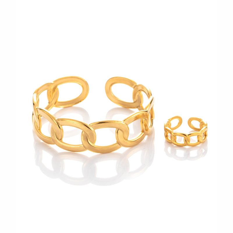 Wholesale  adjustable titanium steel opening adjustable bracelet