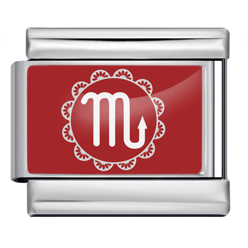 Wholesale Italian Charm Bracelet 9mm DIY 12 Contion Series  Creative Stainless Steel Composable Bracelet