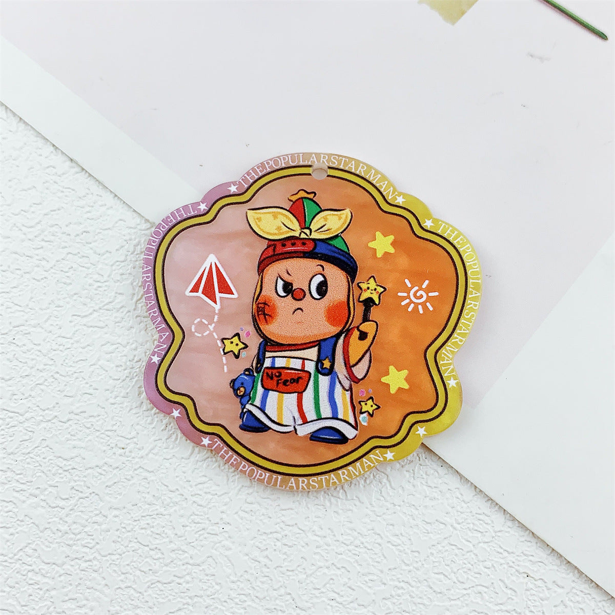 Wholesale Acrylic Flatback Double-Sided Printed Cartoon DlY Keychain Badge Reels Pendant Accessories