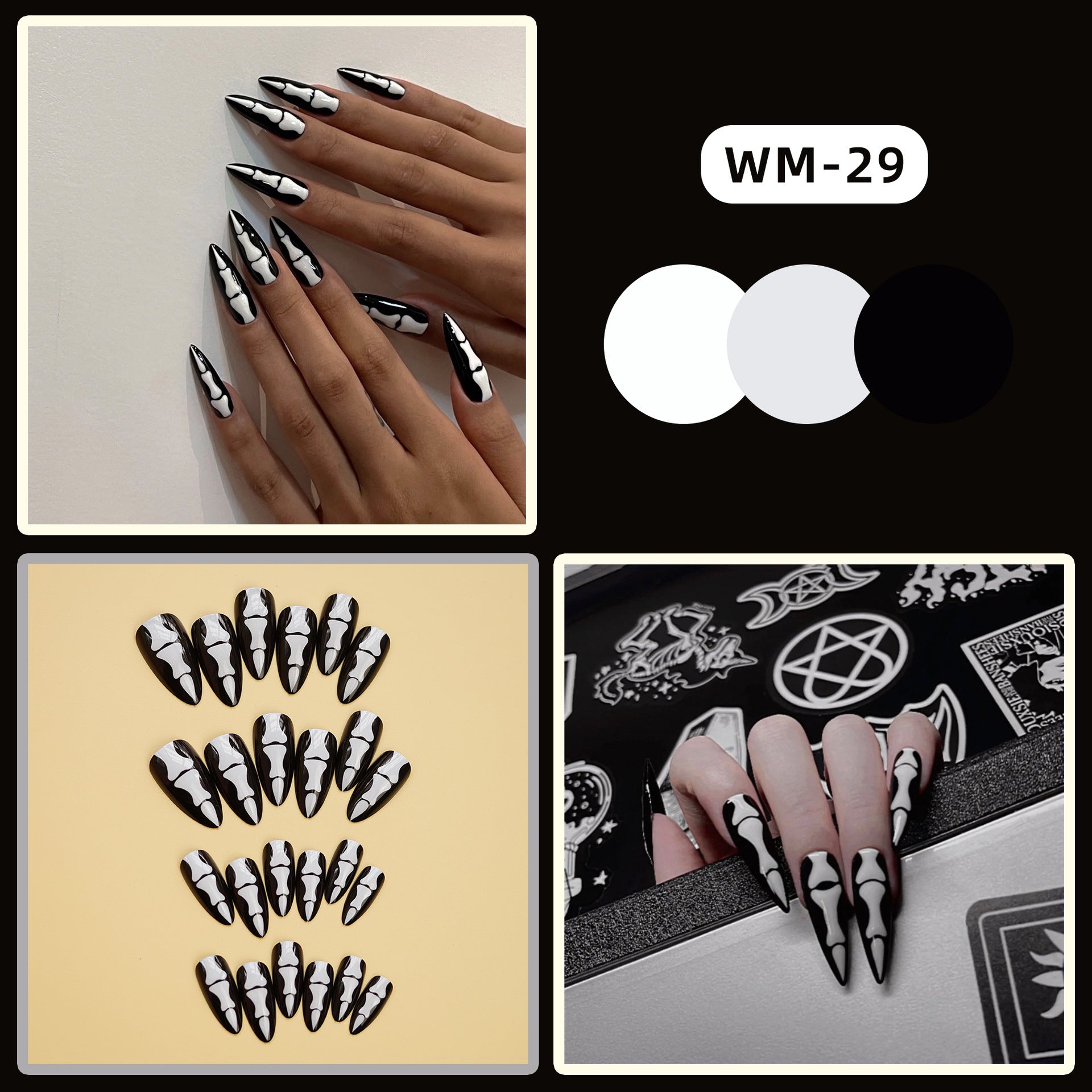 Wholesale 24 Pieces/ box  Nails Kits Nail Stickers