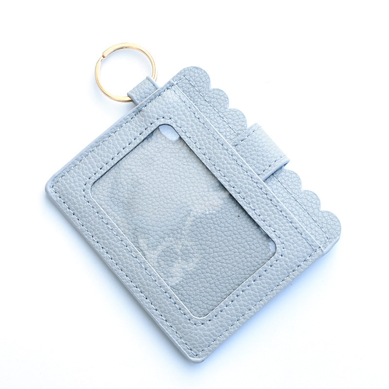 Wholesale Colorful PU Pickup Bag Keychain Wristlet Keychain ACC-KC-QiuXue014