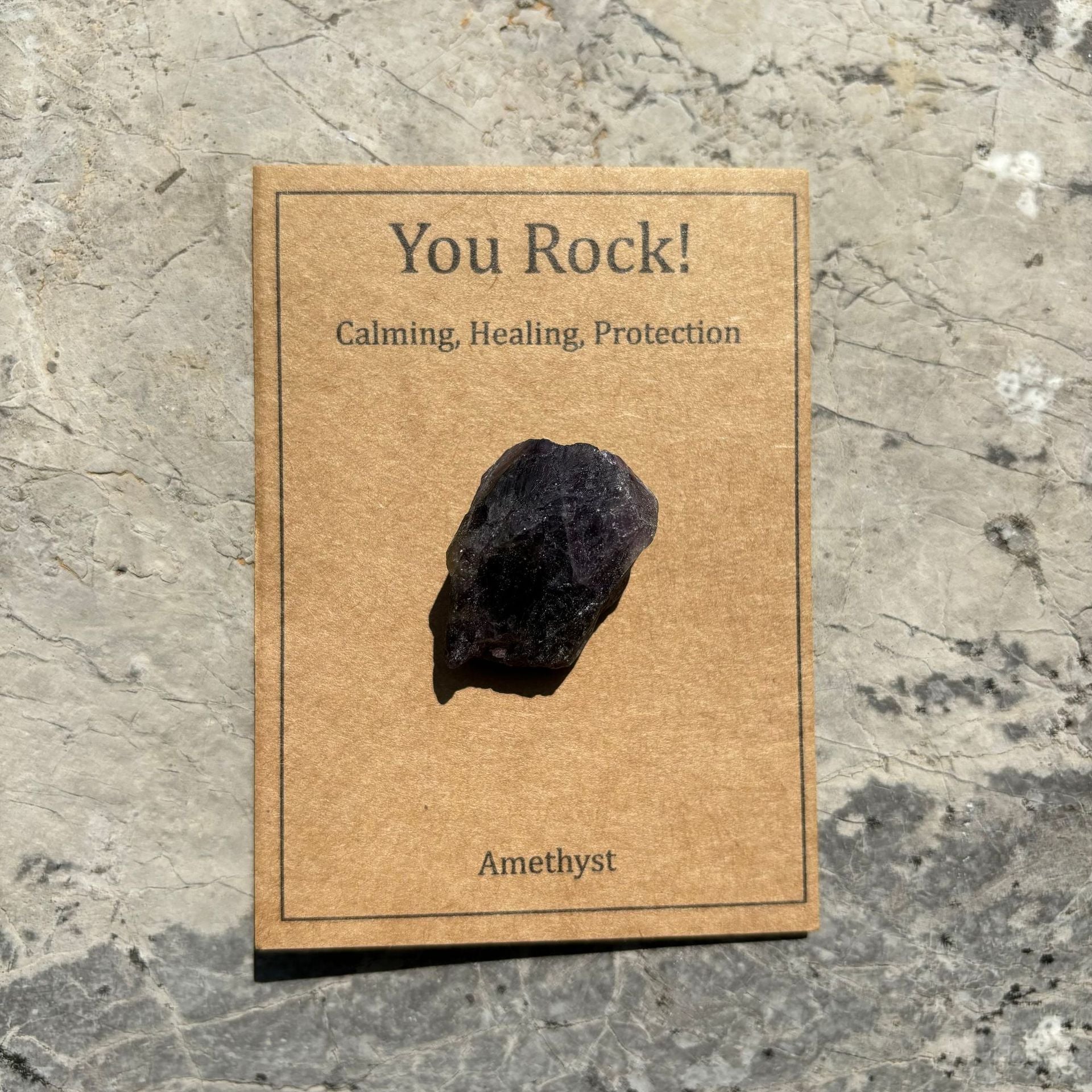 Wholesale Natural Raw Stone Crystal Healing Cards ACC-CS-RongGuan001