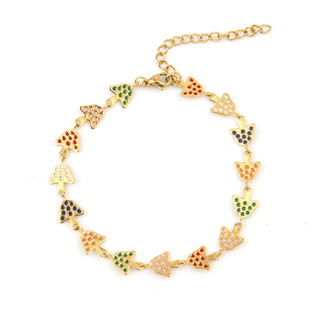 Wholesale Titanium Steel drip necklace  epoxy bracelet jewelry