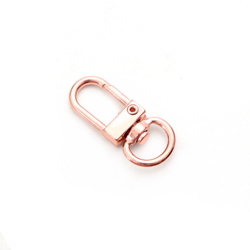 Wholesale hardware accessories rotating dog buckle keychain