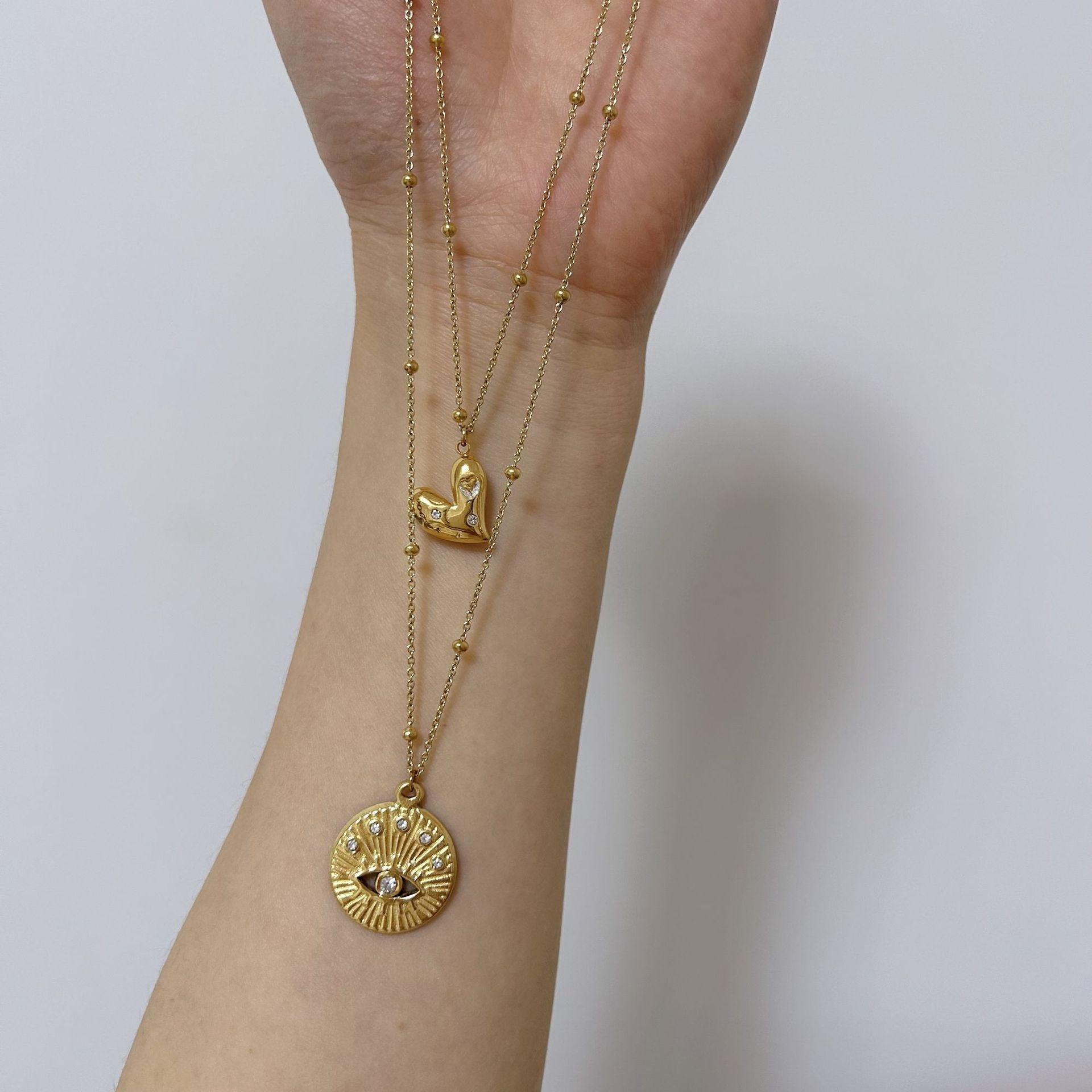 Wholesale Shell Leaf Crystal Titanium Necklace