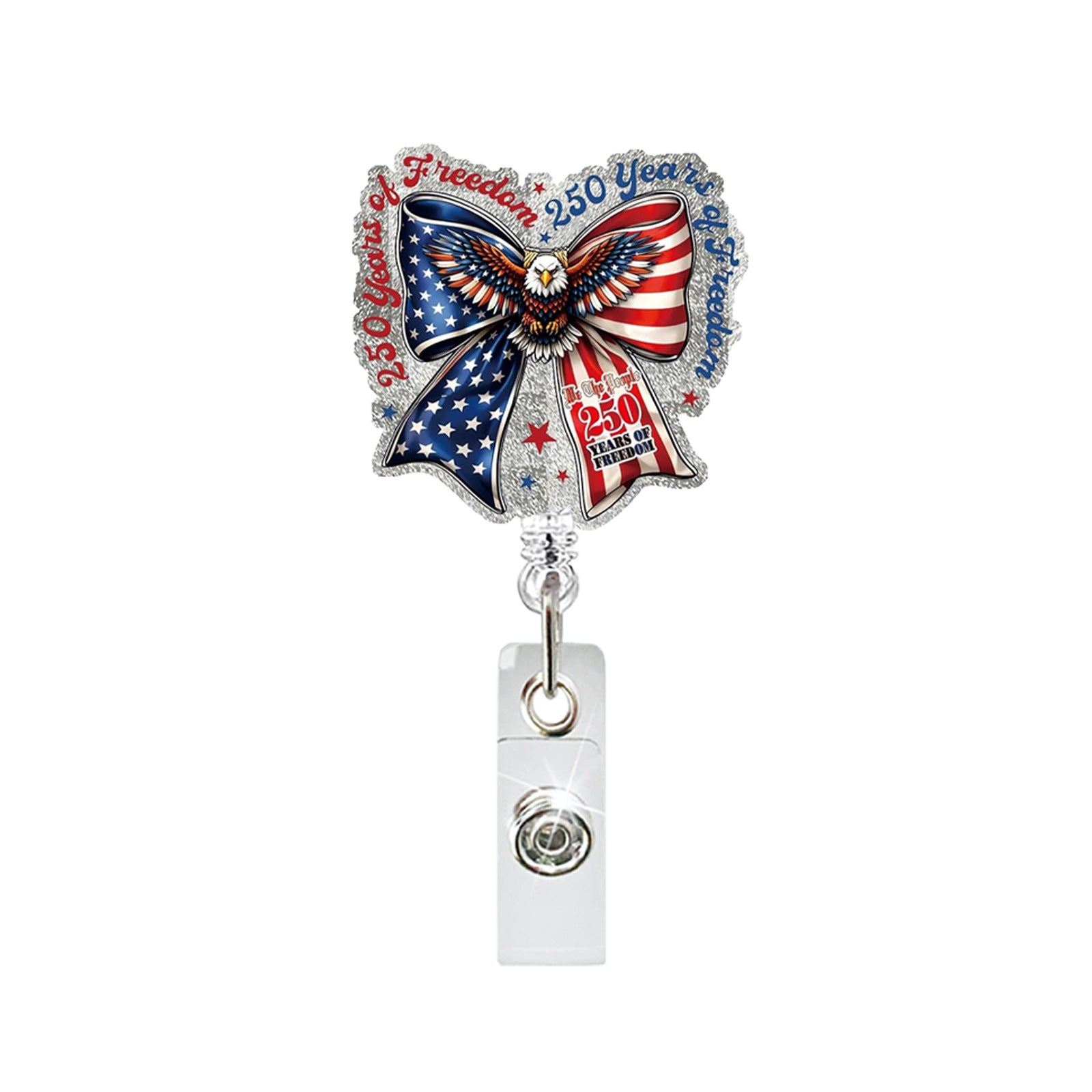Wholesale Patriotic Eagle Retractable Badge Holder - Chic Office Decor Fashion Accessory for Resale