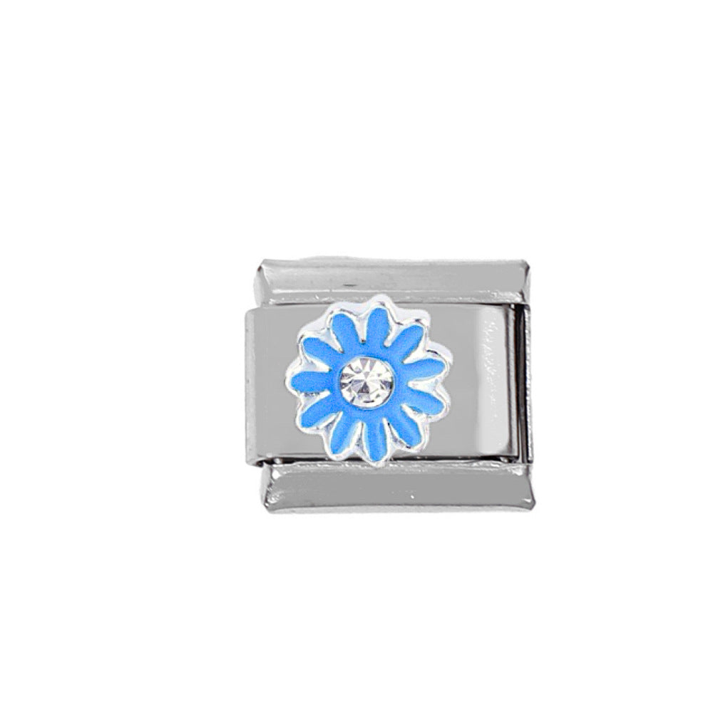 Wholesale Stainless Steel Flower Charms With Enamel Drop Design For DIY Jewelry Making Craft Supply