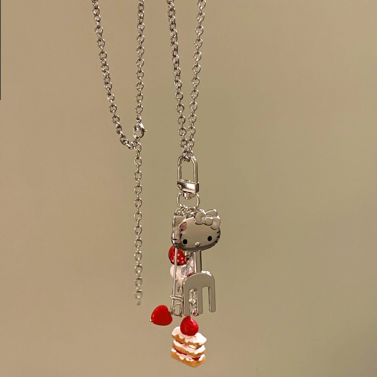 Wholesale Cake spoon long necklace