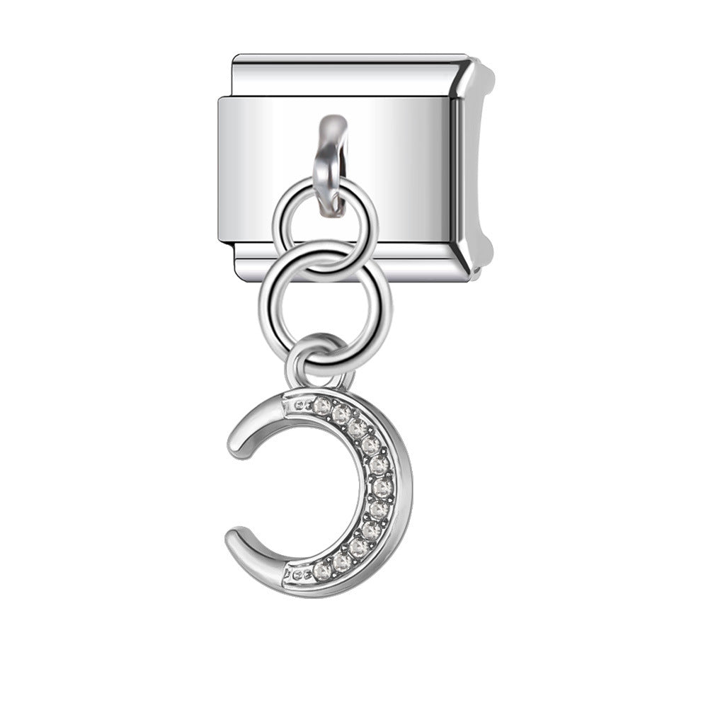 Wholesale Italian Charm Bracelet 9mm DIY Splicing Pendant Series Stainless Steel Composable Bracelet