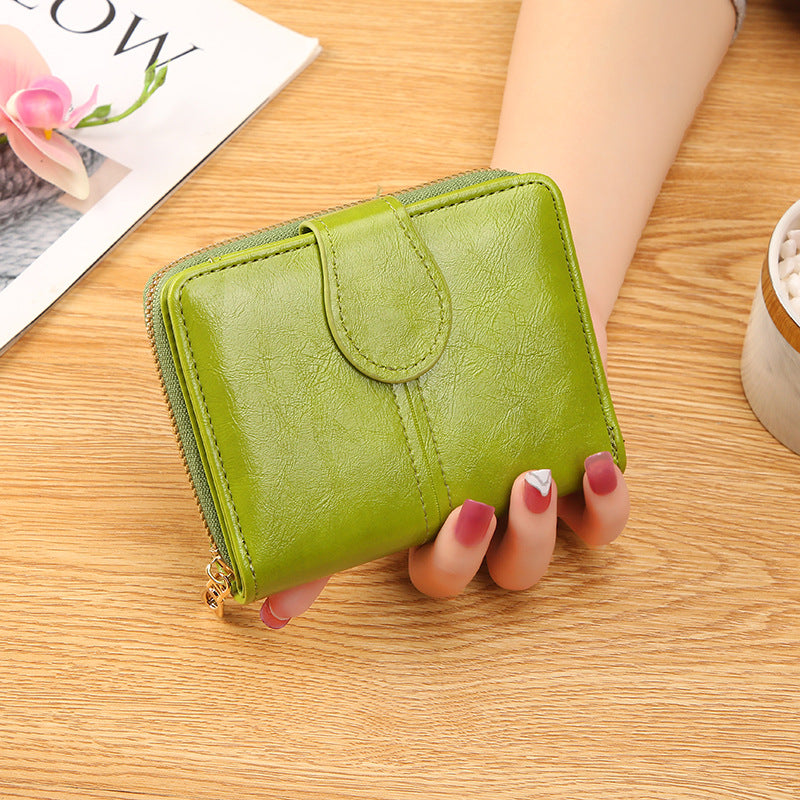 Wholesale  Short Card Bag Soft Leather Wallet