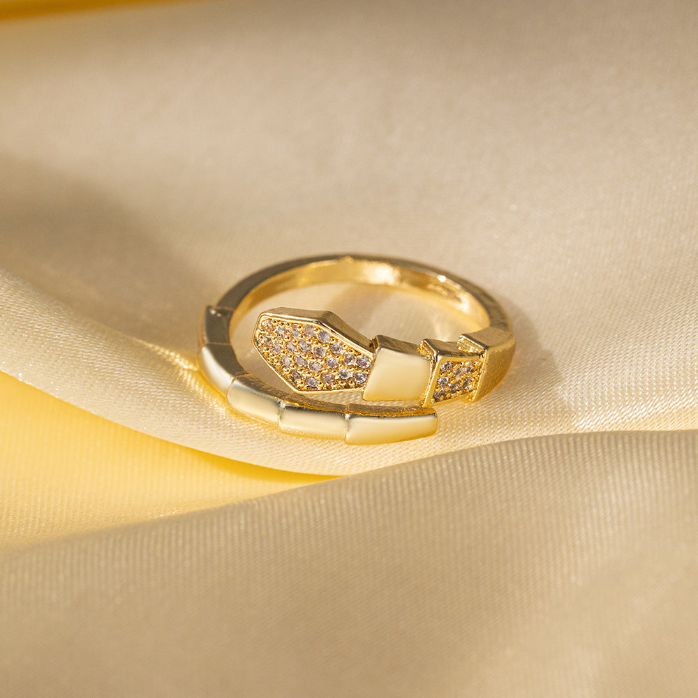 Wholesale Non-fading Open Adjustable Ring ACC-RS-QiYun001