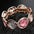Wholesale  round hollow flower alloy elastic bracelet