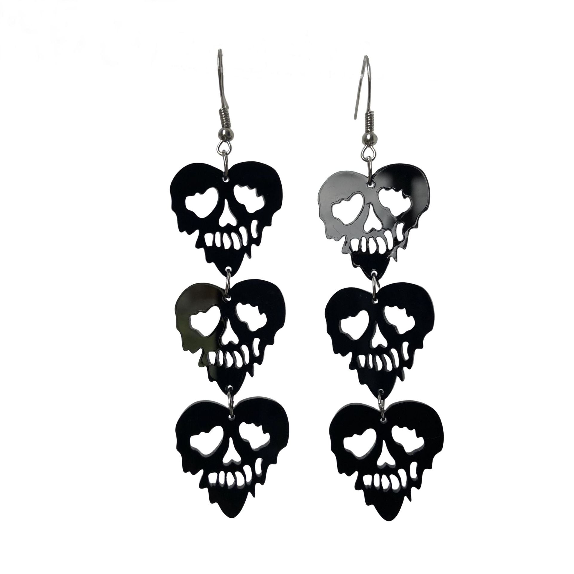 Bat en gros Bat Halloween Web Ghost Skull Triple Gothic Style Orees Boucles d'oreilles