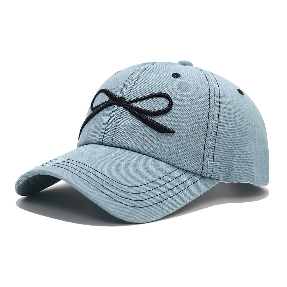 Wholesale Bow Denim Baseball Cap