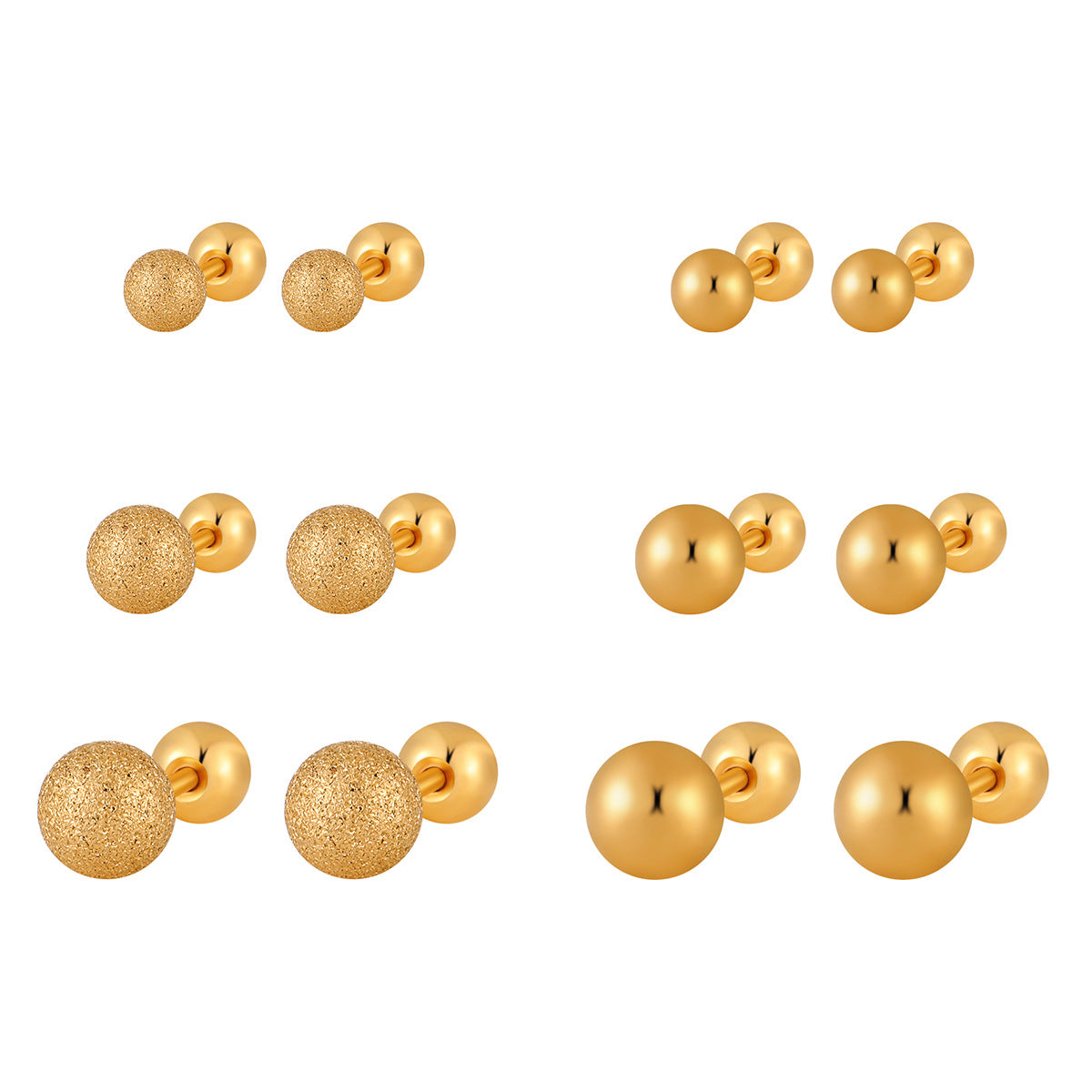 Wholesale Smooth Bean Bean Ear Bone  Titanium Steel Earrings