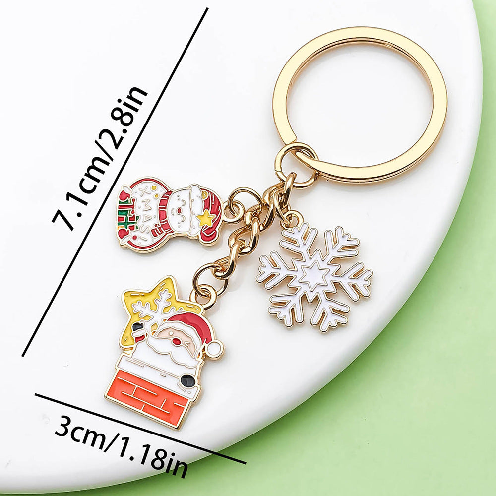 Wholesale Cute cartoon Christmas keychain