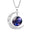 Wholesale Twelve Constellations Colorful Series Moon Necklace