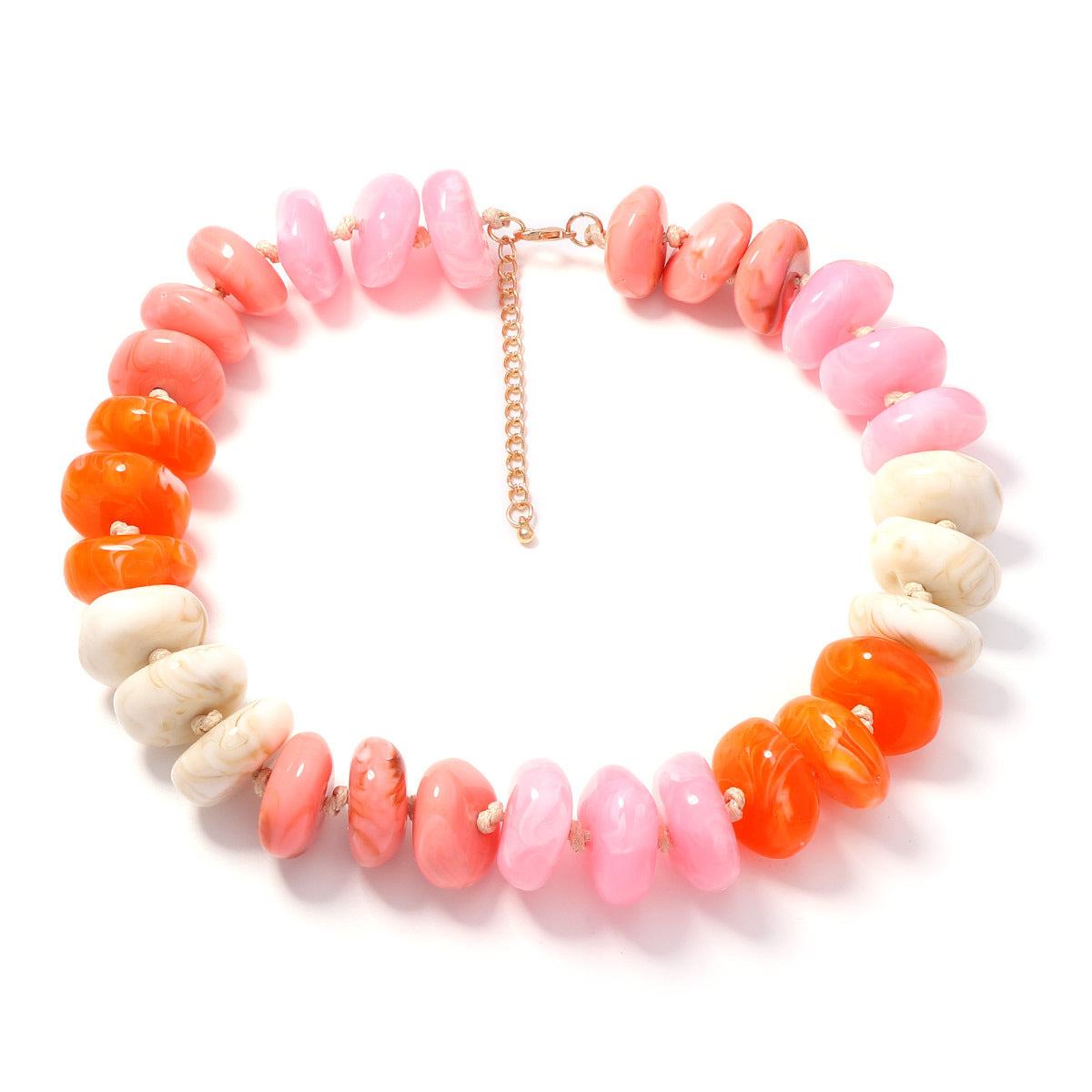 Wholesale Stylish Multicolor Beaded Necklace Chic Jewelry Accessory For Women