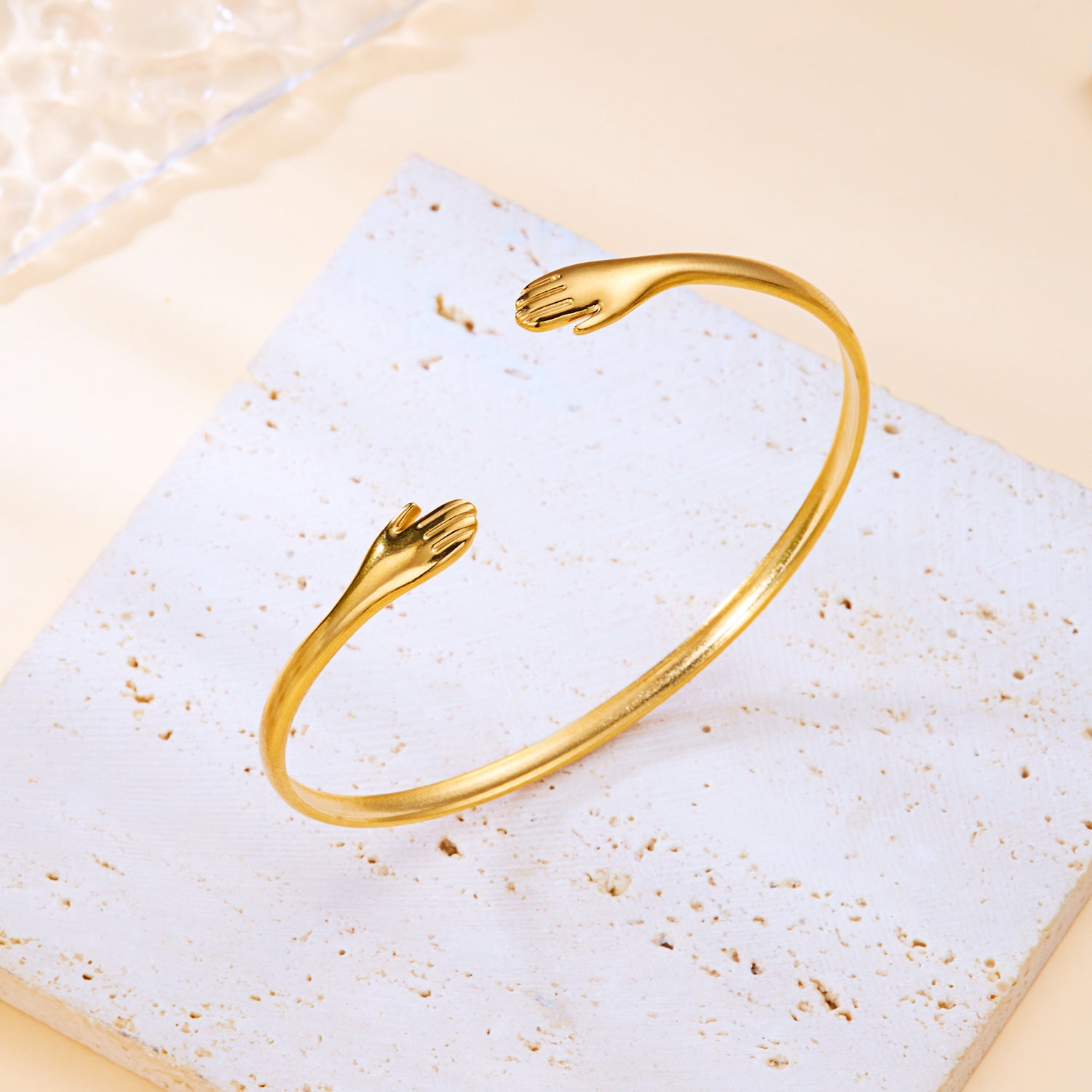 Wholesale Bow Flower French Gold-plated Stainless Steel Bracelet
