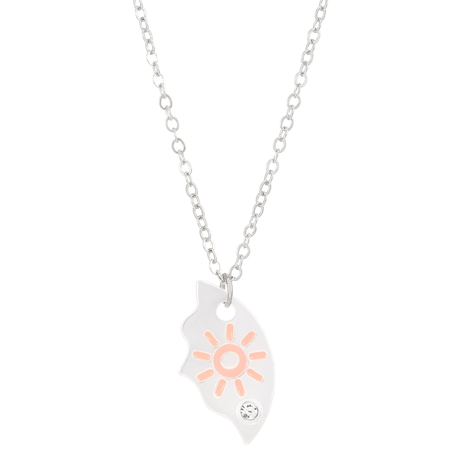 Wholesale Alloy star moon  and sun interlocking best friend necklaces