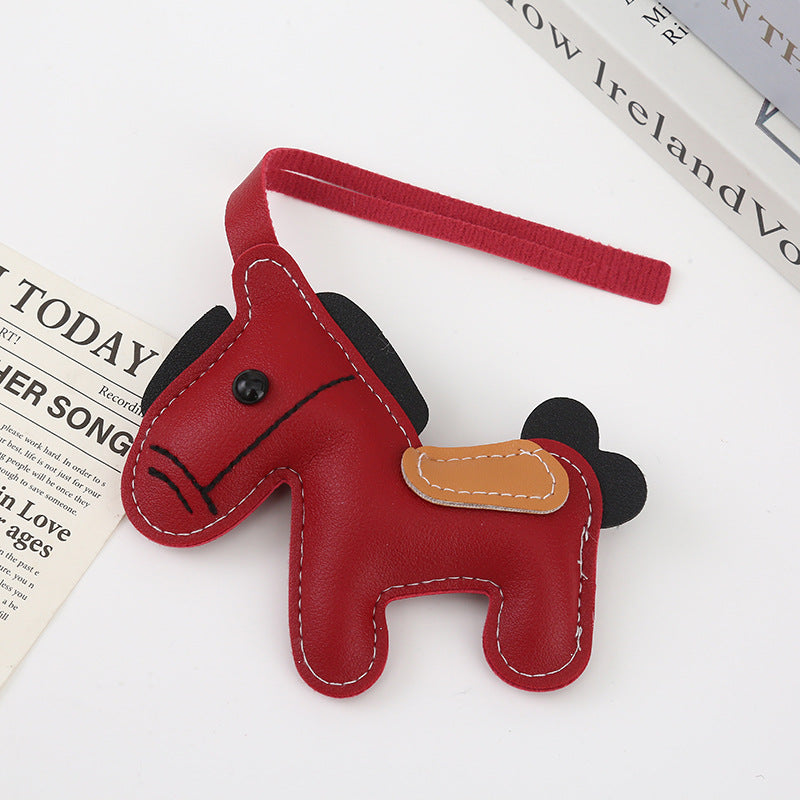 Wholesale Pu Leather Pony Bag Decoration Pendant Keychain