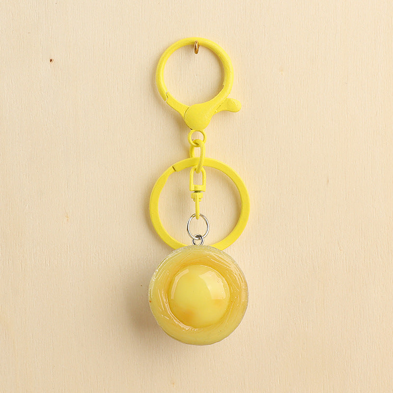 Wholesale Chocolate Egg Tart Keychain