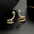 Wholesale 925 silver thickened real gold electroplated micro-inlaid snake earrings